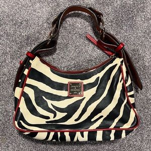 Dooney & Bourke Zebra Print and Red Purse